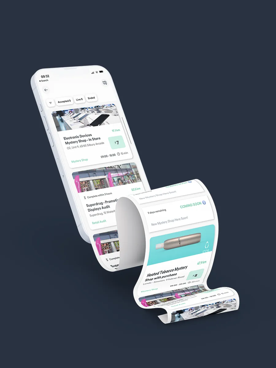 Shepper Website on Mobile Device