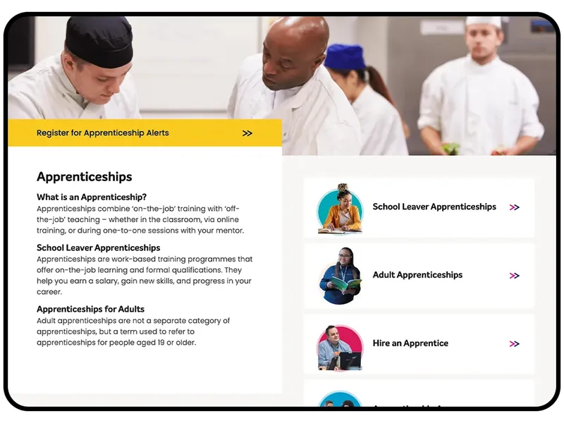 MKC college website on Mobile tablet